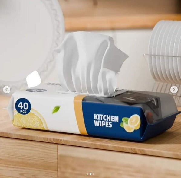40 Pcs Heavy Duty Kitchen Wipes