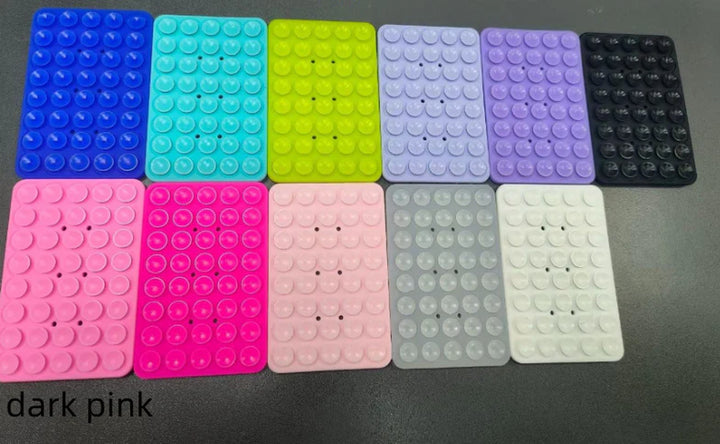 Silicone Double-Sided Suction Cup Phone Case Detachable Mount, Sticky Phone Grip with Higher Suction Power for Iphone, Hands-Free Phone Accessories Holder for Selfies and Videos